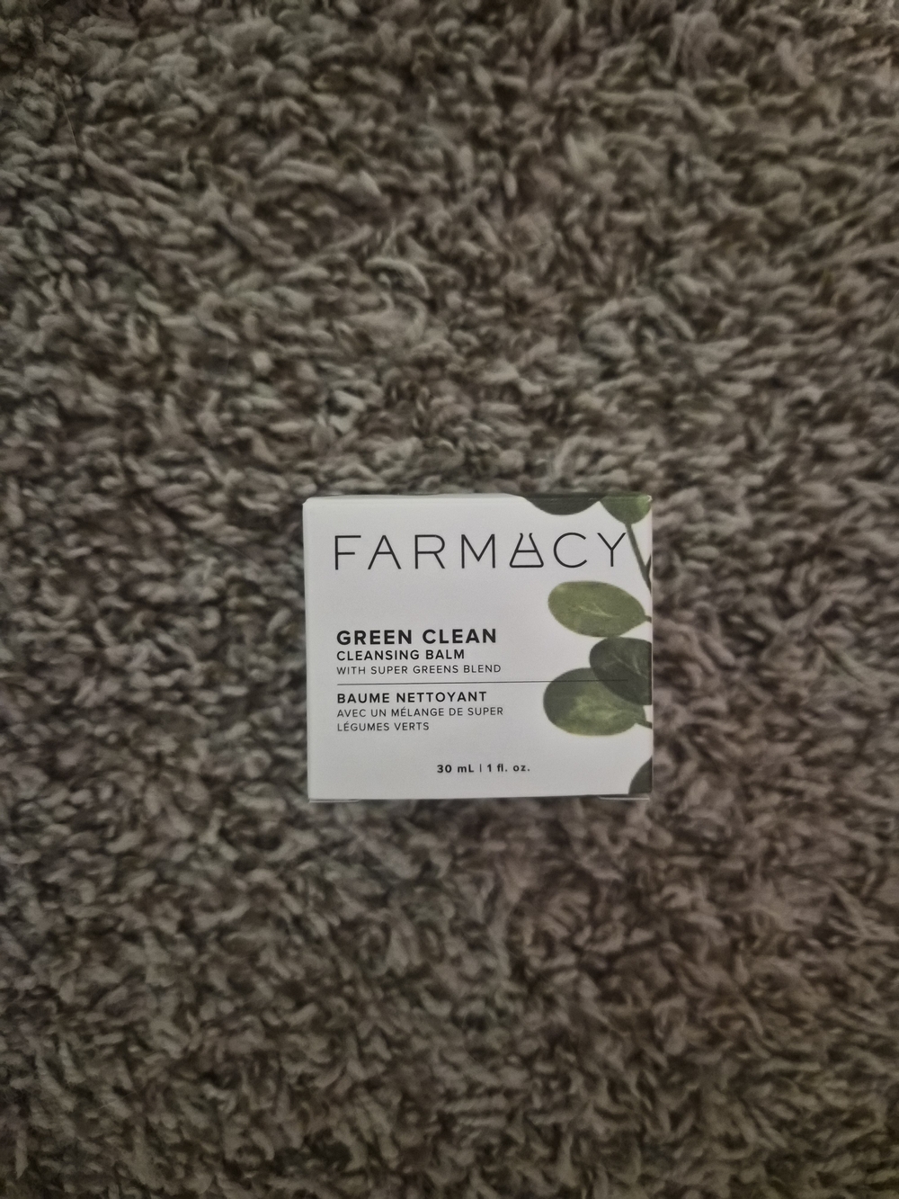 Farmacy Cleansing Balm Jar with Leaf Green Packaging